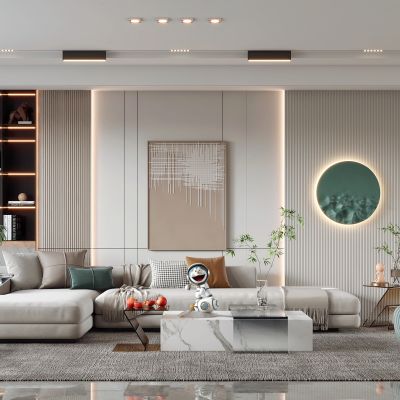 现代电视背景墙