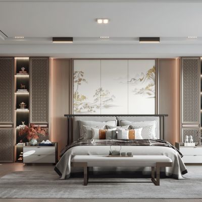 新中式卧室
