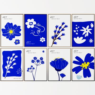 现代克莱因蓝装饰画