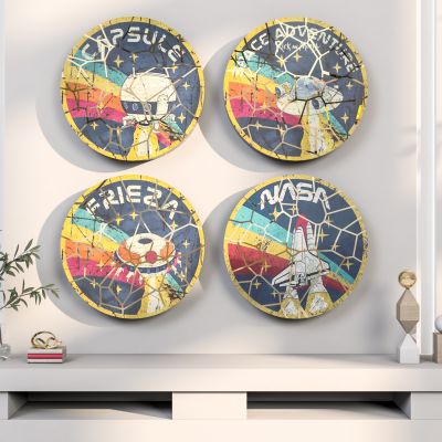 侘寂潮玩创意北欧插画装饰挂饰美陈