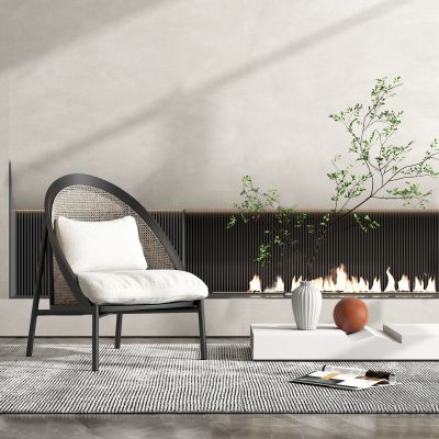 现代休闲椅 藤椅