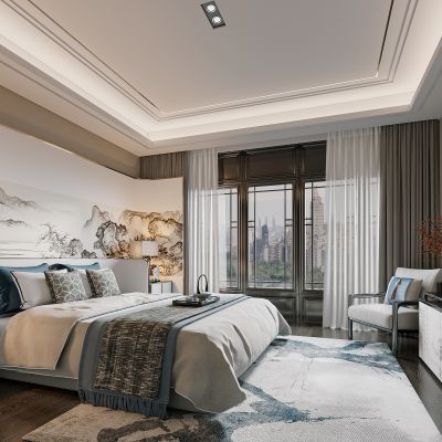 新中式卧室
