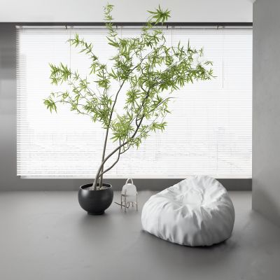 现代盆栽 懒人沙发 单人沙发