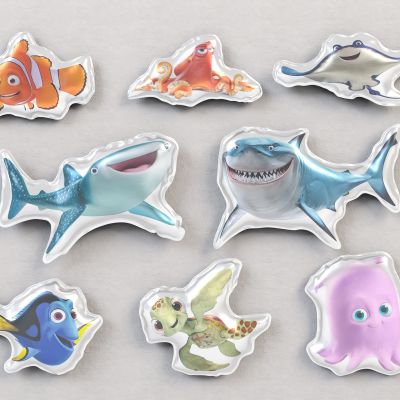 现代潮玩海底总动员装饰气球美陈3D卡通