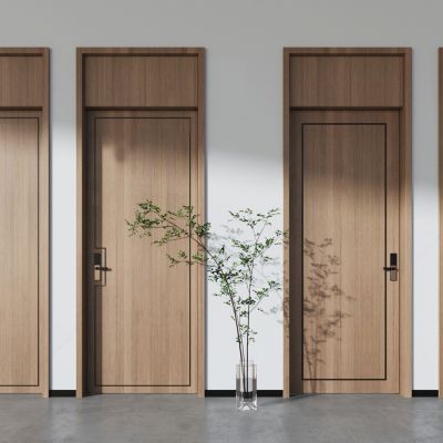 新中式门 单开门 子母门 双开门 卧室门