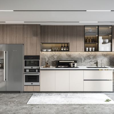 现代家居开放厨房