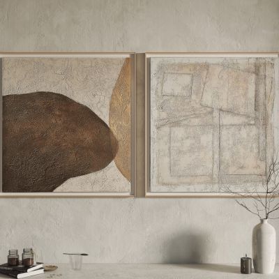 侘寂装饰挂画 挂画 装饰画 摆件