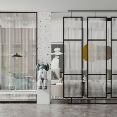 现代长虹玻璃隔断 屏风