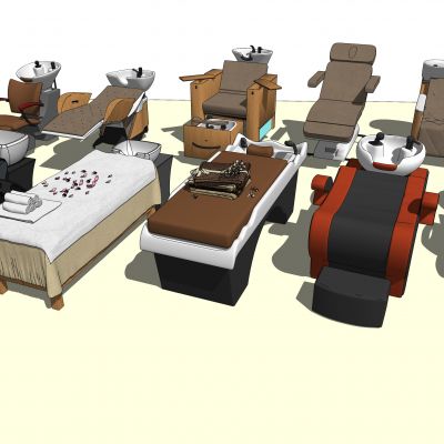 现代理发店洗发椅  按摩椅