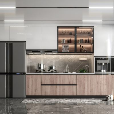 现代家居封闭厨房