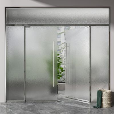 现代双开门 办公玻璃门