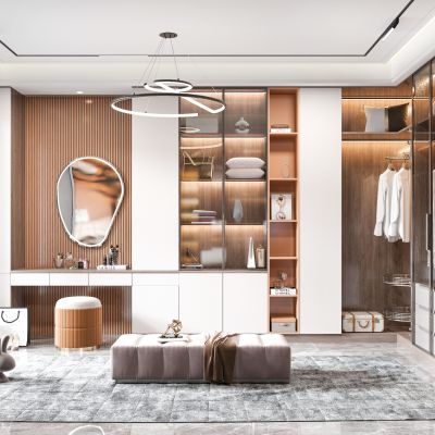 现代衣帽间
