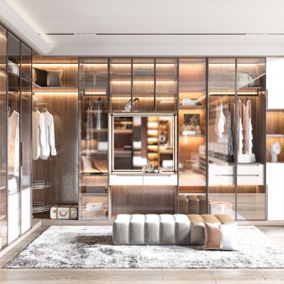 现代衣帽间