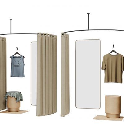 现代服装店试衣间