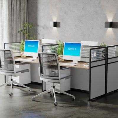 现代办公桌椅组合