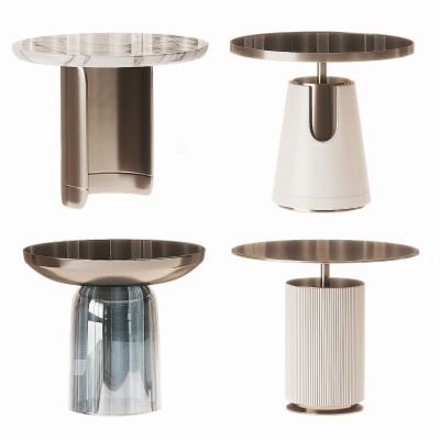 现代轻奢圆几边几