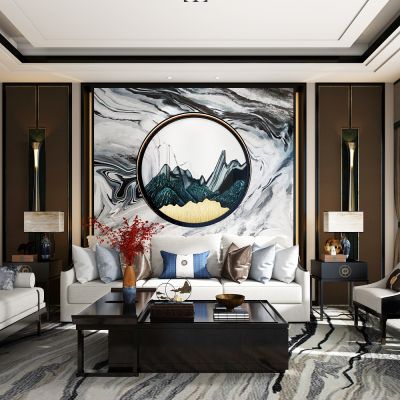 新中式简约客厅