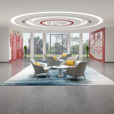 党建门厅 党建大厅 党建休息区