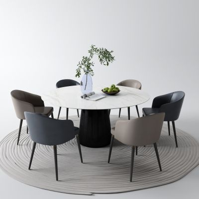 现代餐桌 圆桌
