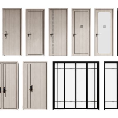 现代单开门 推拉门 子母门 厨卫门