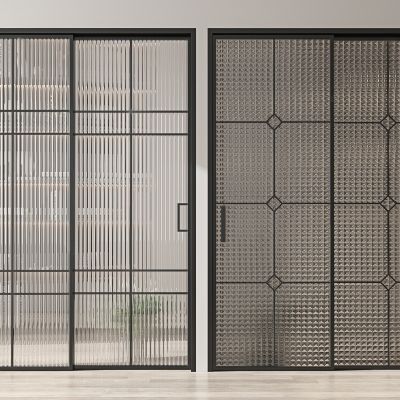 现代玻璃推拉门