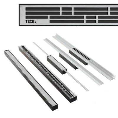 现代长条隐形地漏组合