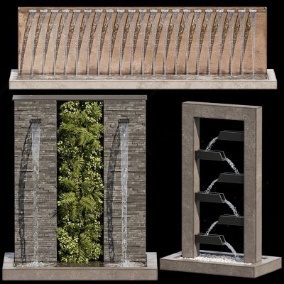 现代景观喷水池