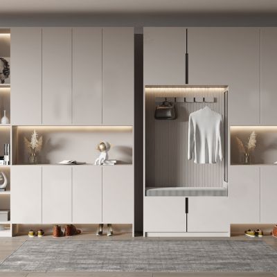 现代衣柜 玄关鞋柜 储物柜 装饰柜