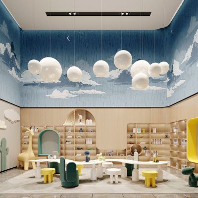 现代儿童玩具房 幼儿园 儿童娱乐室