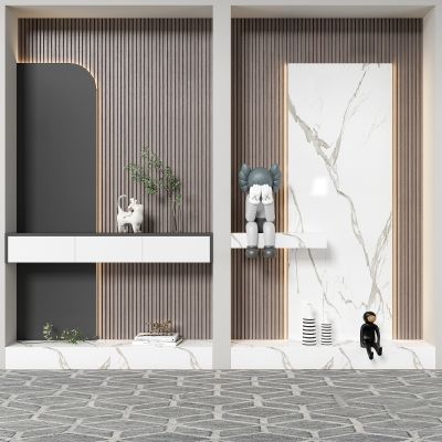 现代装饰性玄关 端景条案 摆件