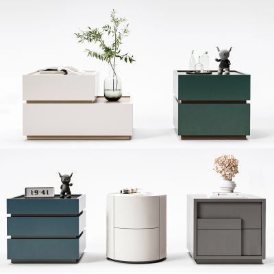 现代床头柜