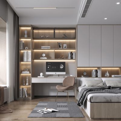 现代榻榻米卧室