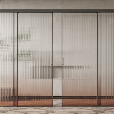 现代玻璃推拉门
