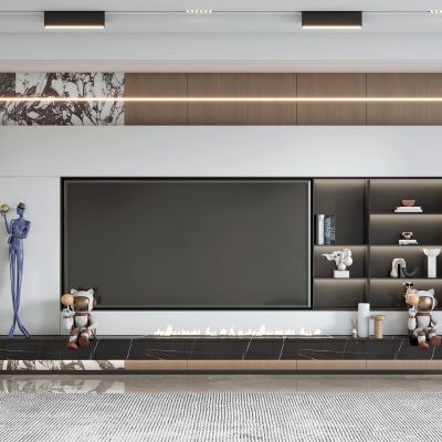 现代电视背景墙