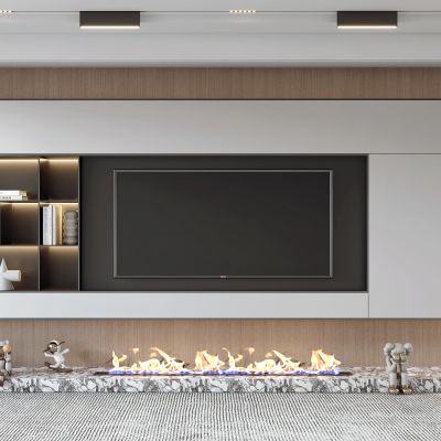 现代电视背景墙