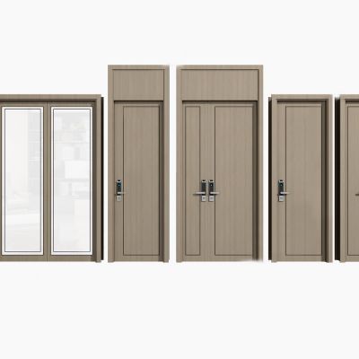 现代门组合 单开入户门