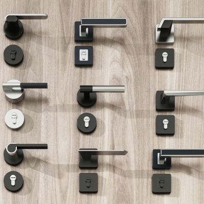 现代门把手