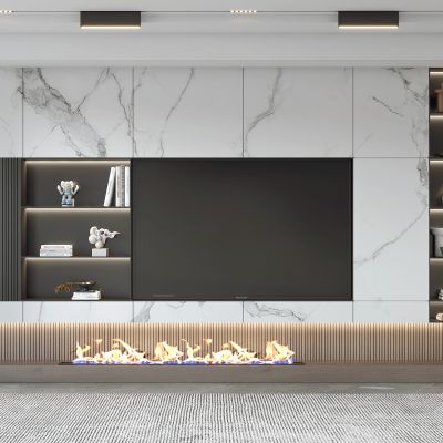 现代电视背景墙