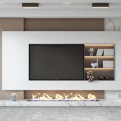 现代电视背景墙