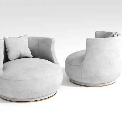 现代布艺单人沙发