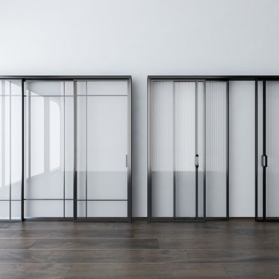 现代推拉门组合