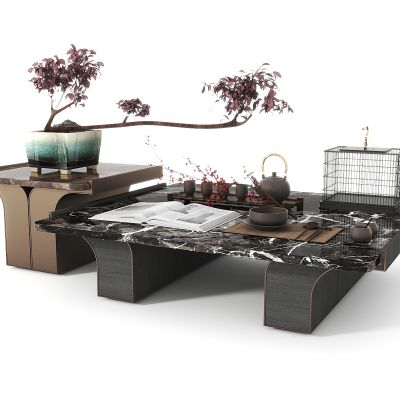 新中式茶几组合