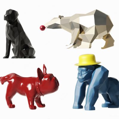 现代宠物雕塑