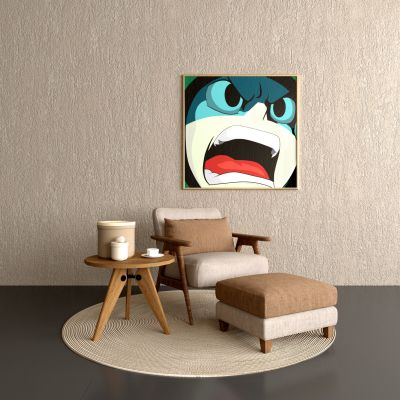 现代单人沙发_边几_装饰画2016