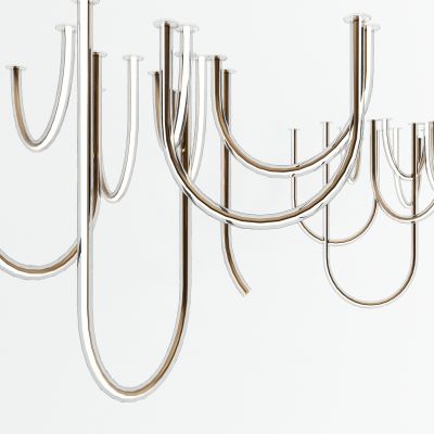 现代线型艺术吊灯