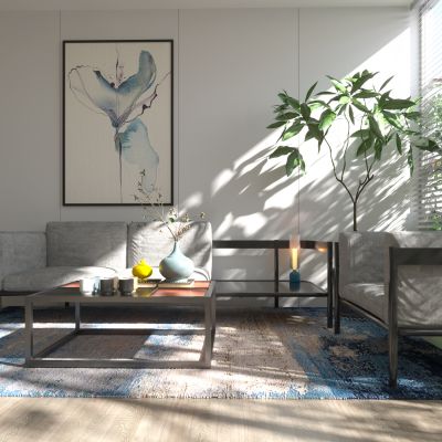 现代沙发茶几组合