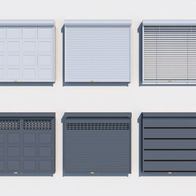 现代车库门卷闸门自动车库门