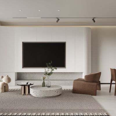 现代客餐厅，中岛餐桌椅组合，鞋柜，酒柜，橱柜