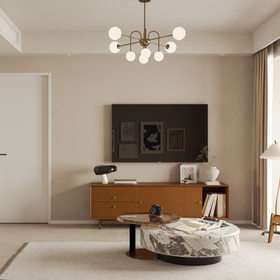 现代客餐厅，沙发茶几组，餐桌椅组合，鞋柜