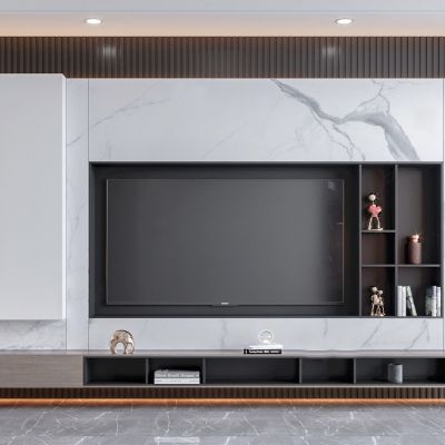 现代电视墙 电视背景墙 电视柜